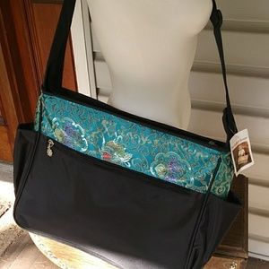 NWT Tapestry Diaper bag purse tote w/changing pad